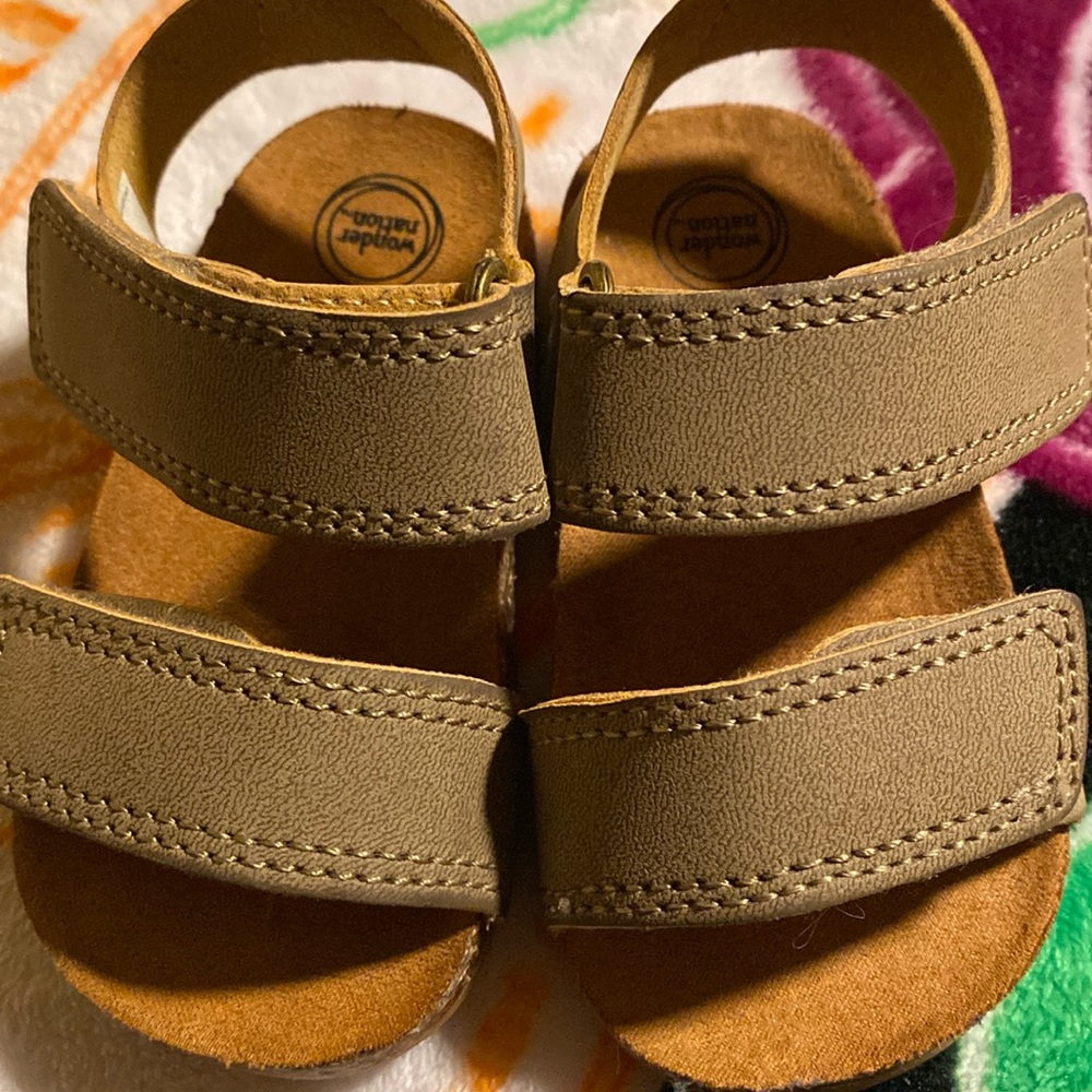Wonder nation baby boy strap sandals size 3